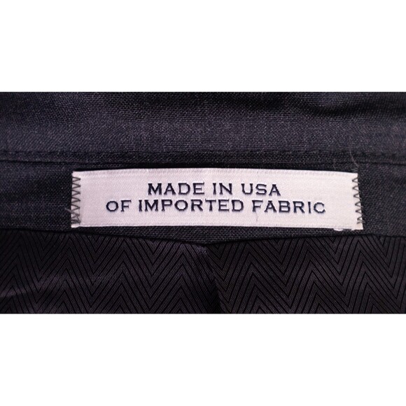 Joseph Abboud Suit Coat Mens 48R Gray Italian Wool Vitale Barberis Canonico - Picture 15 of 16